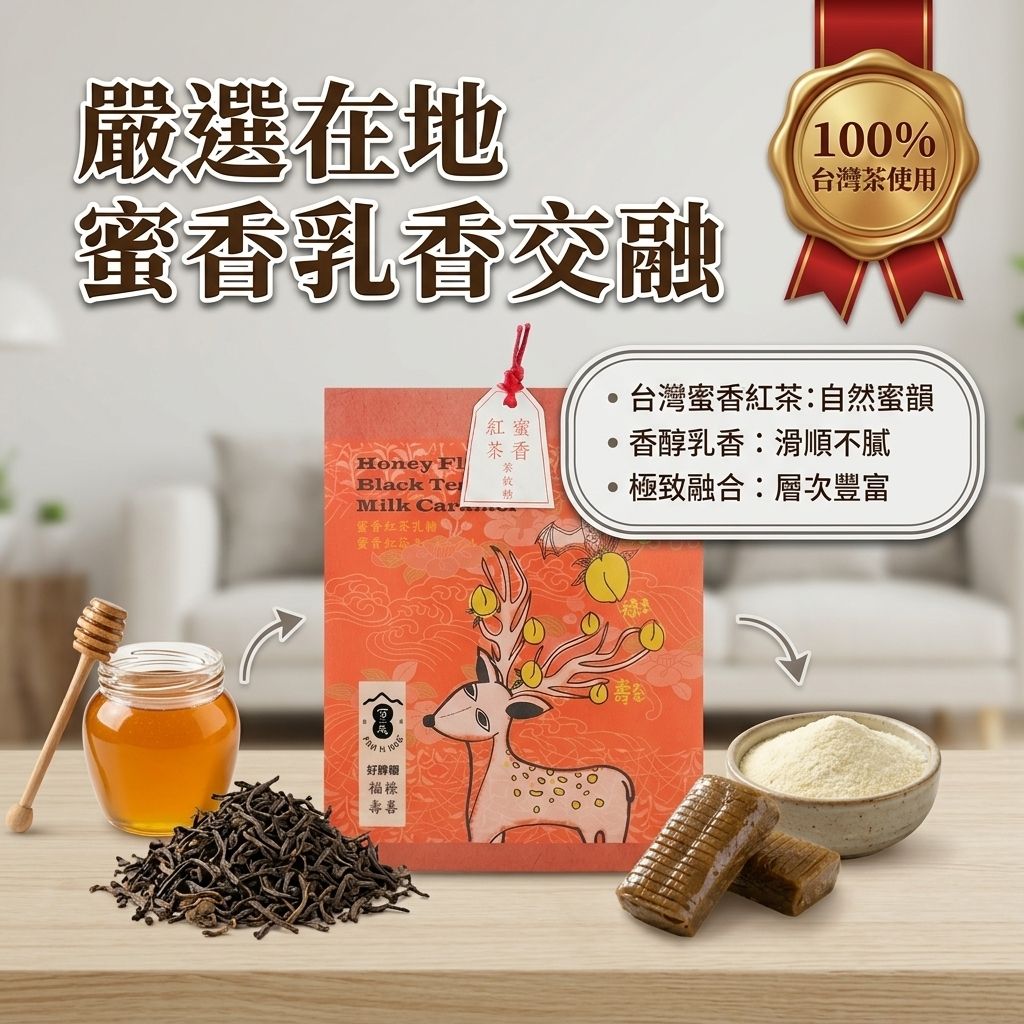 百二歲 蜜香紅茶乳糖 福祿壽喜_S4