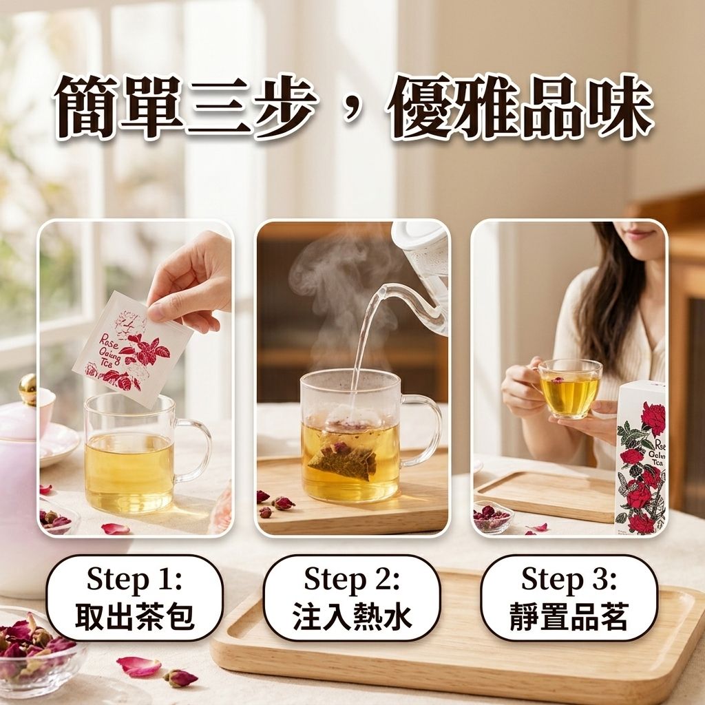 百二歲 玫瑰烏龍茶包_S5