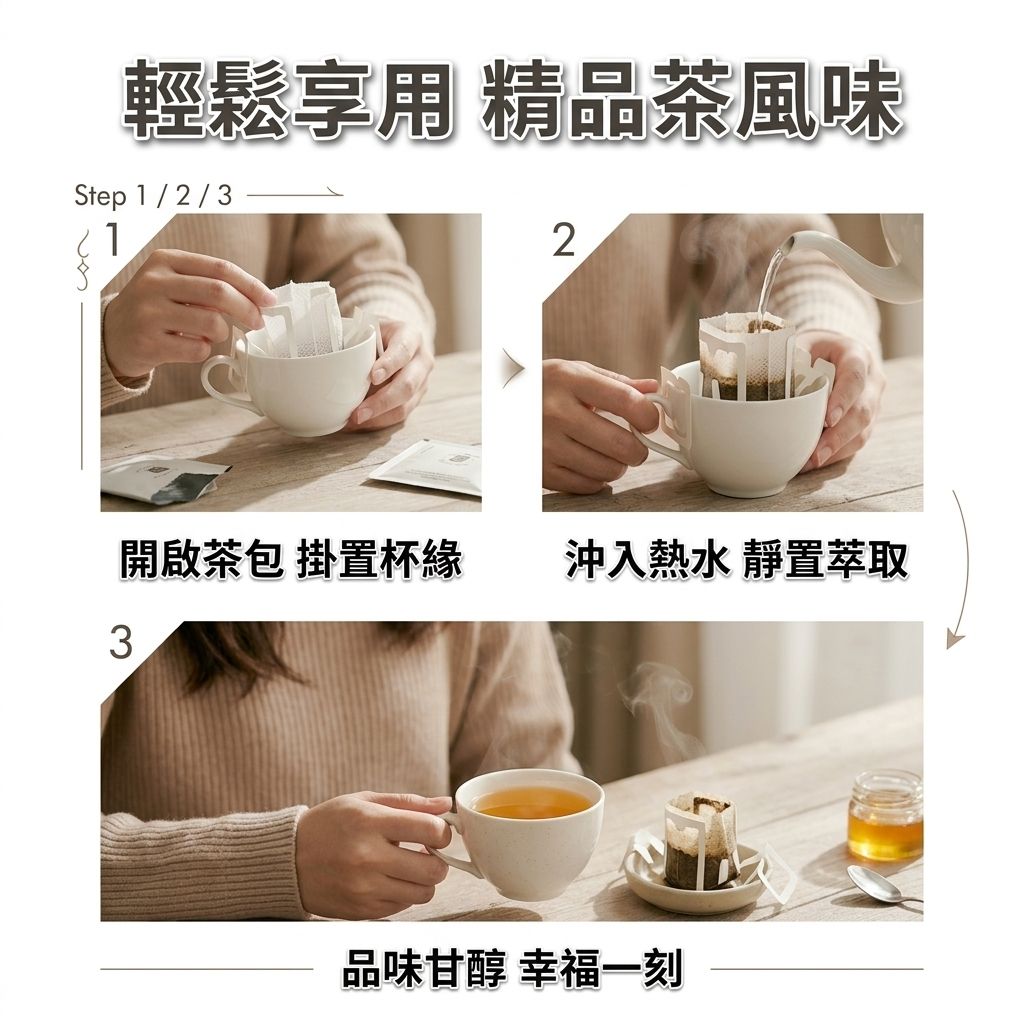 百二歲 蜜香紅茶(耳掛茶包)_S5