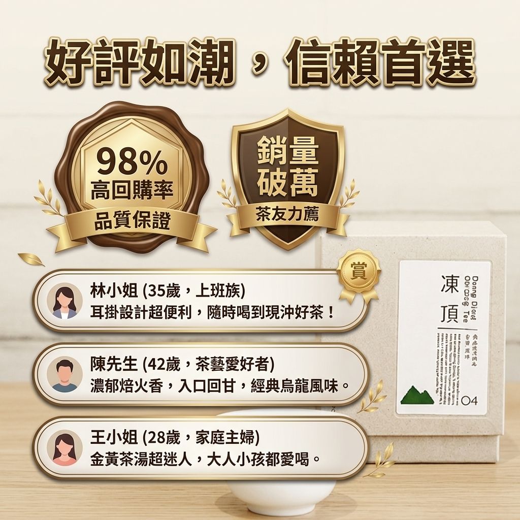 百二歲 凍頂烏龍茶(耳掛茶包)_S6
