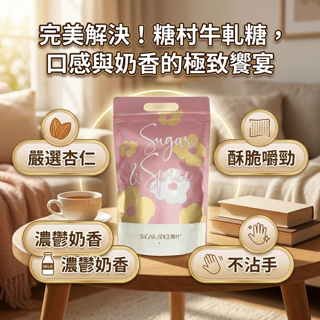 糖村 牛軋糖 夾鏈袋_S3