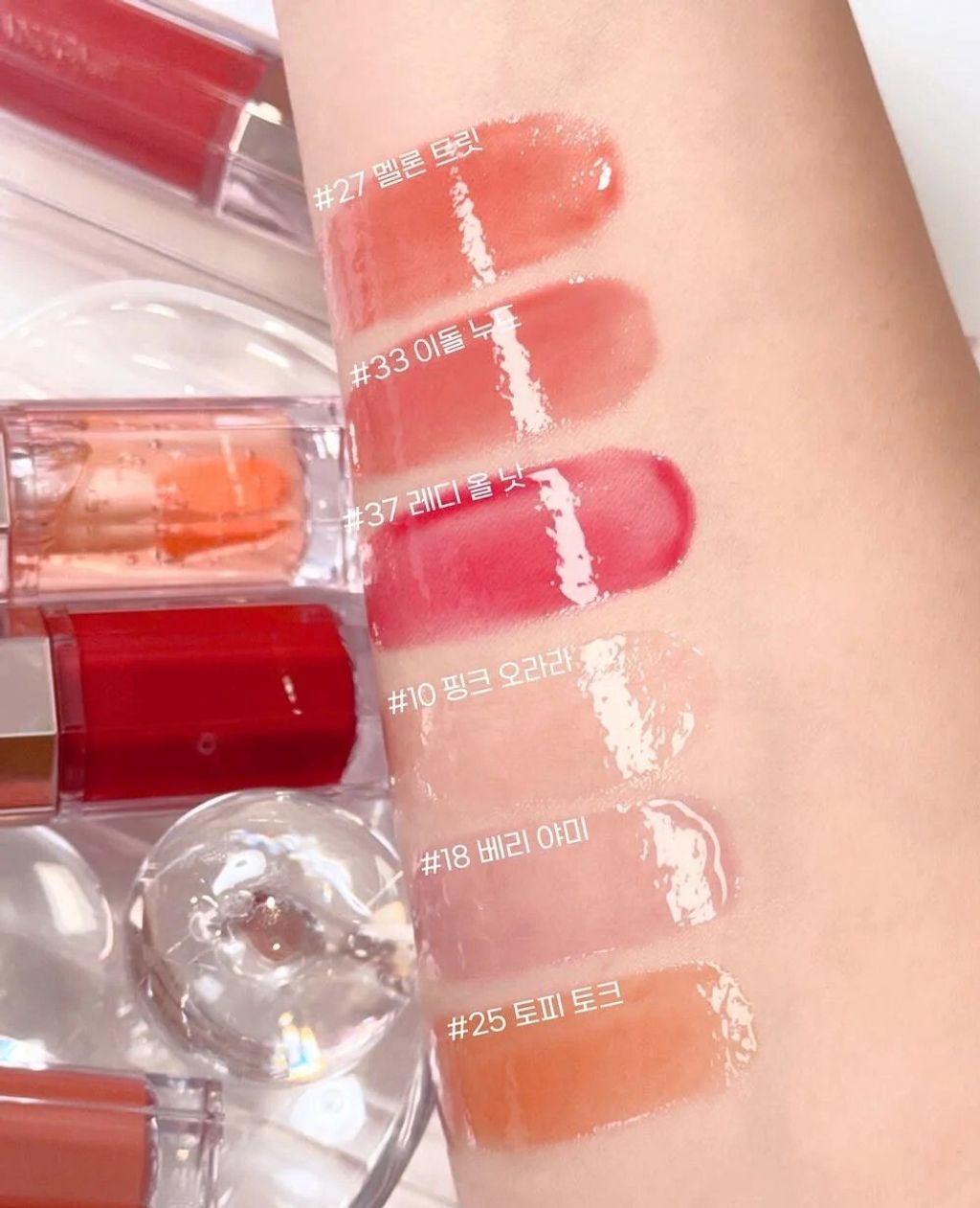 兰蔻全新水光唇釉｜9色全试色报告！_3_小问姐姐_来自小红书网页版