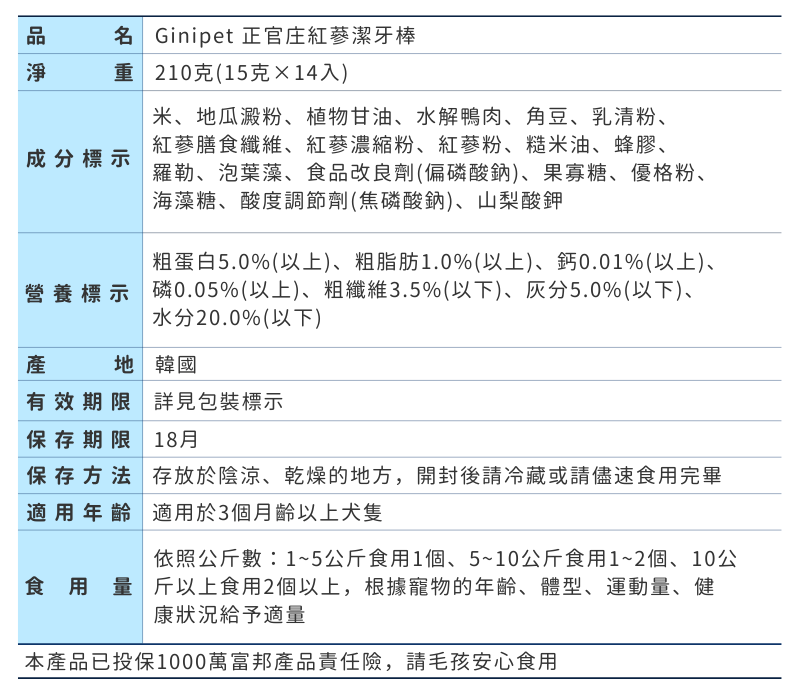 正官庄紅蔘潔牙棒