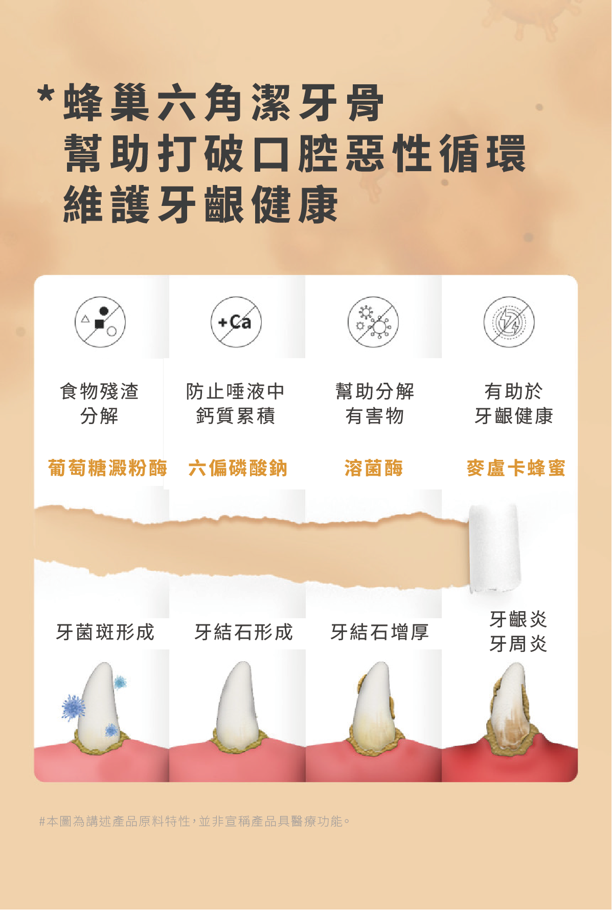 蜂巢六角潔牙骨 雞肉S 10