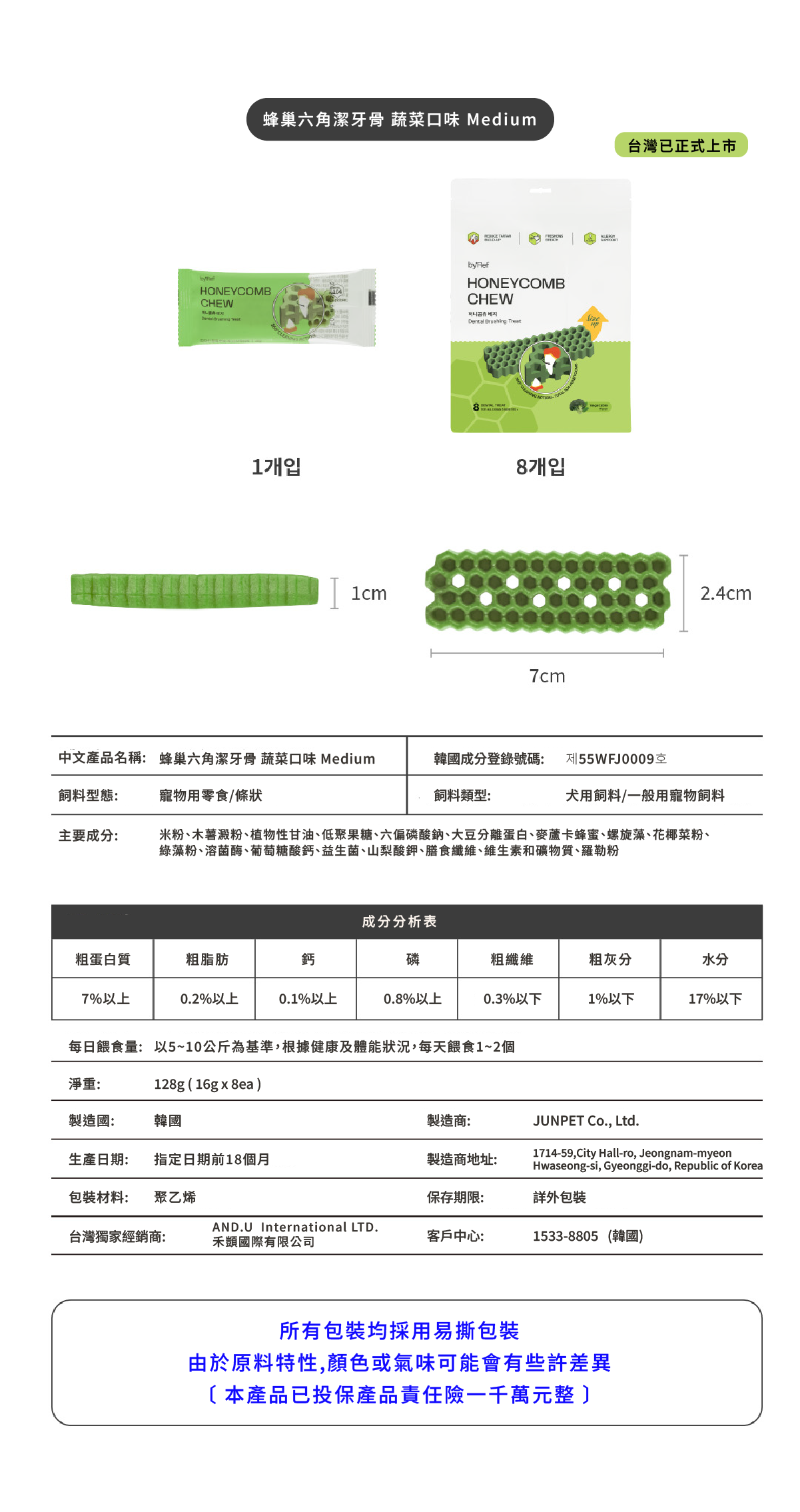 蜂巢六角潔牙骨 蔬菜 23