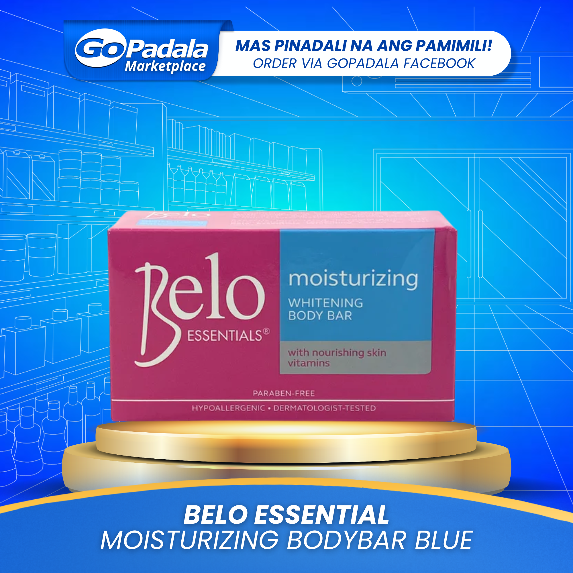 Belo Essen. Moisturizing Bodybar blue