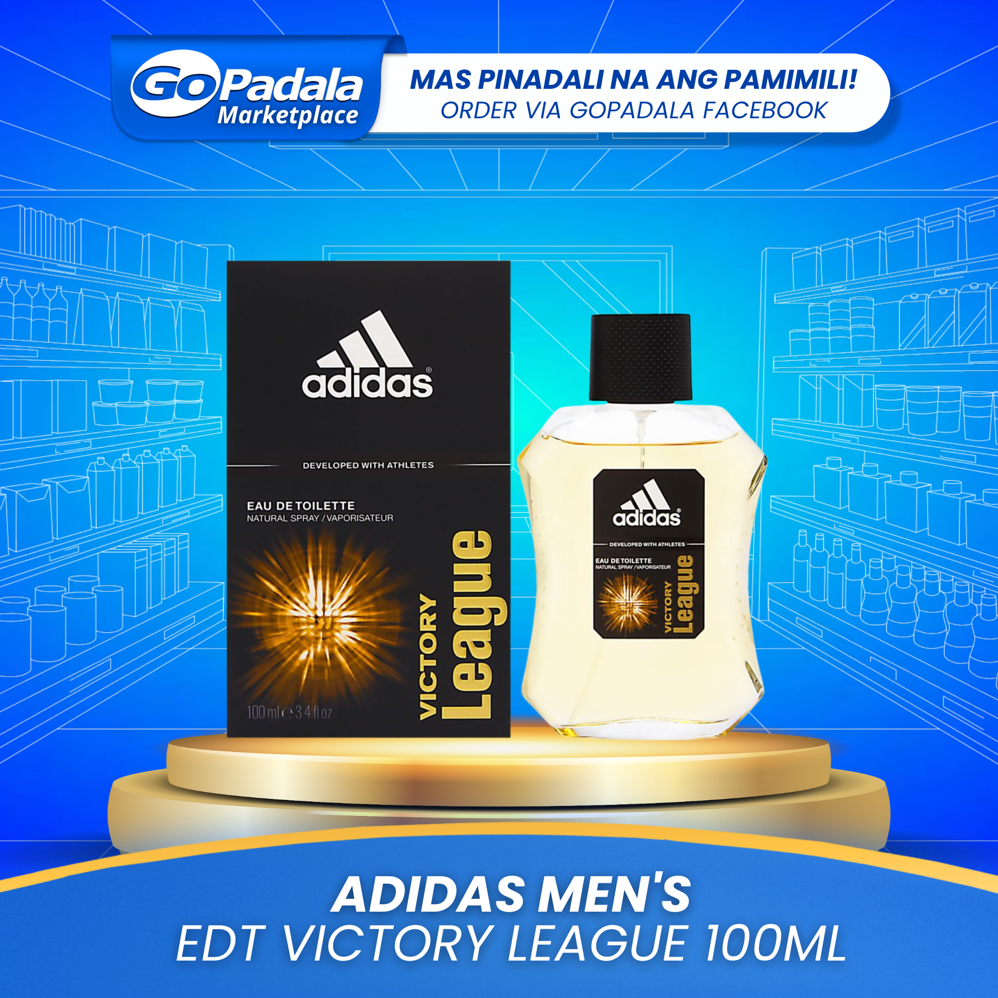 Adidas Men's EDT Victory League 100ml