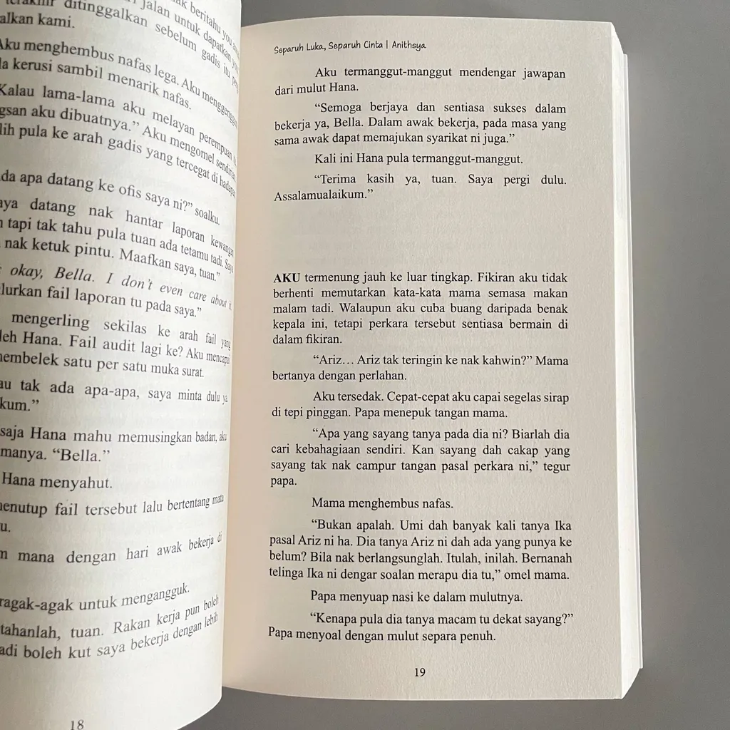 Paparan tambahan 3 untuk buku Separuh Cinta, Separuh Luka