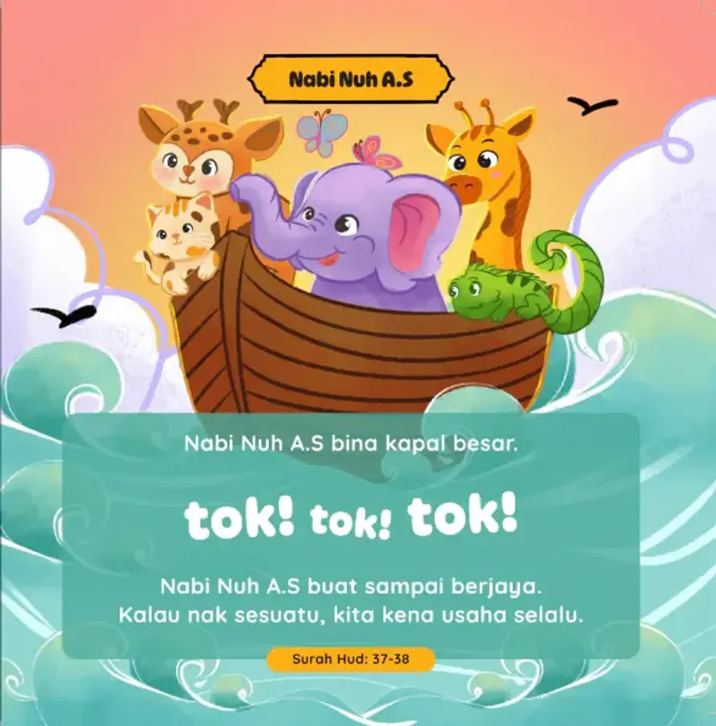 Paparan tambahan 3 untuk buku Kisah 25 Rasul - Ayat Pendek Kisah 25 Rasul Untuk Si Kecil Bawah 7 Tahun