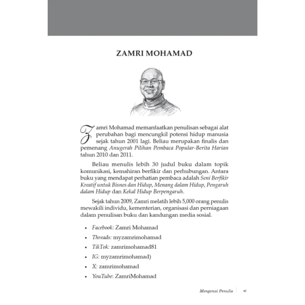 Paparan tambahan 5 untuk buku The Art of Leading Through Writing