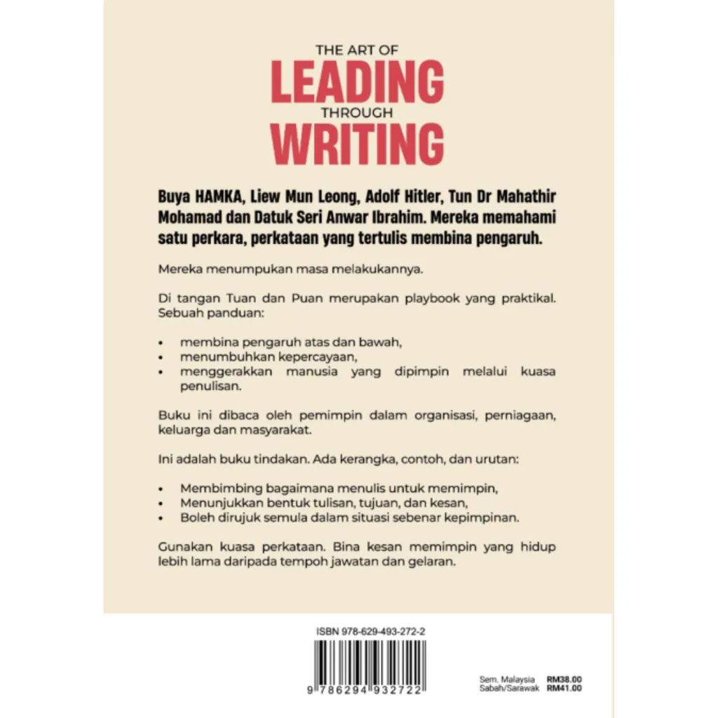 Paparan tambahan 6 untuk buku The Art of Leading Through Writing