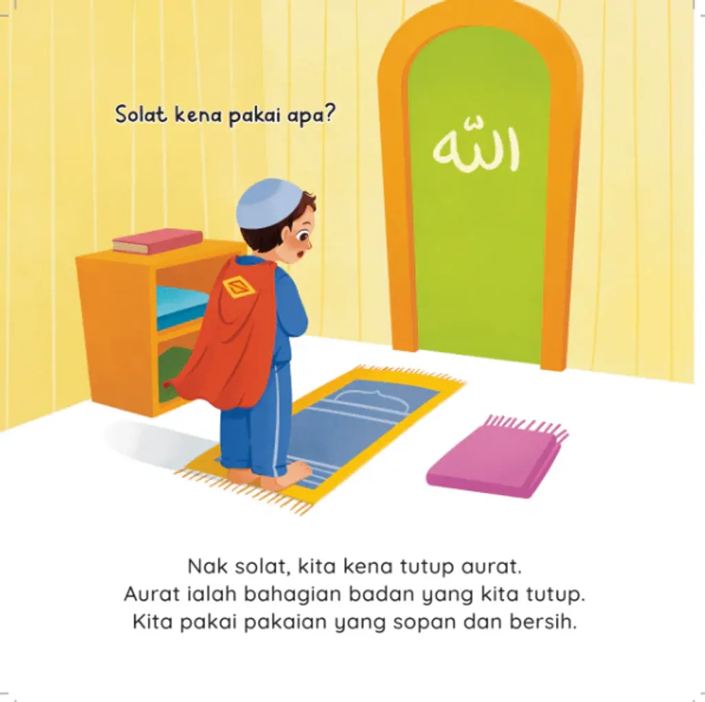 Paparan tambahan 3 untuk buku Apa itu Solat? Cara Mudah Kenalkan Solat Untuk Si Kecil Bawah 7 Tahun
