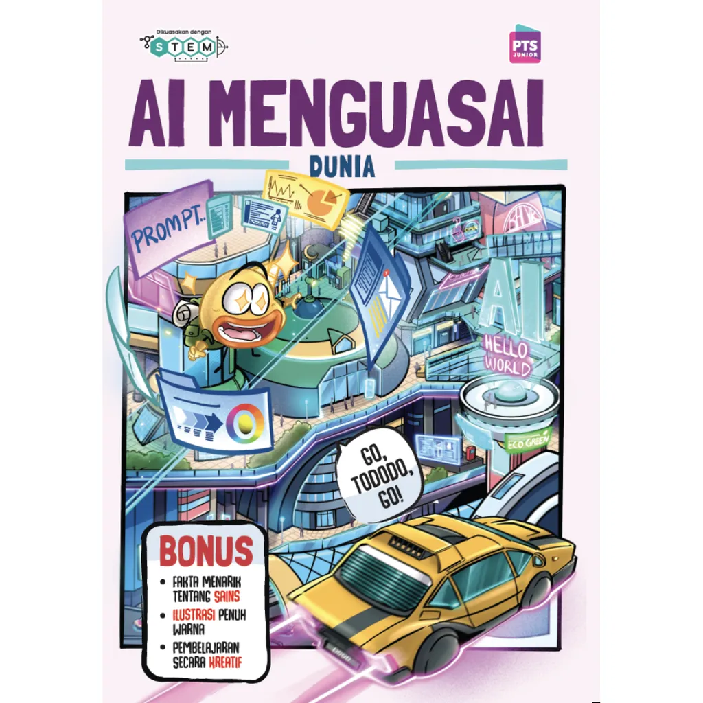 Imej utama kulit buku Siri Kembara Sains: AI Menguasai Dunia
