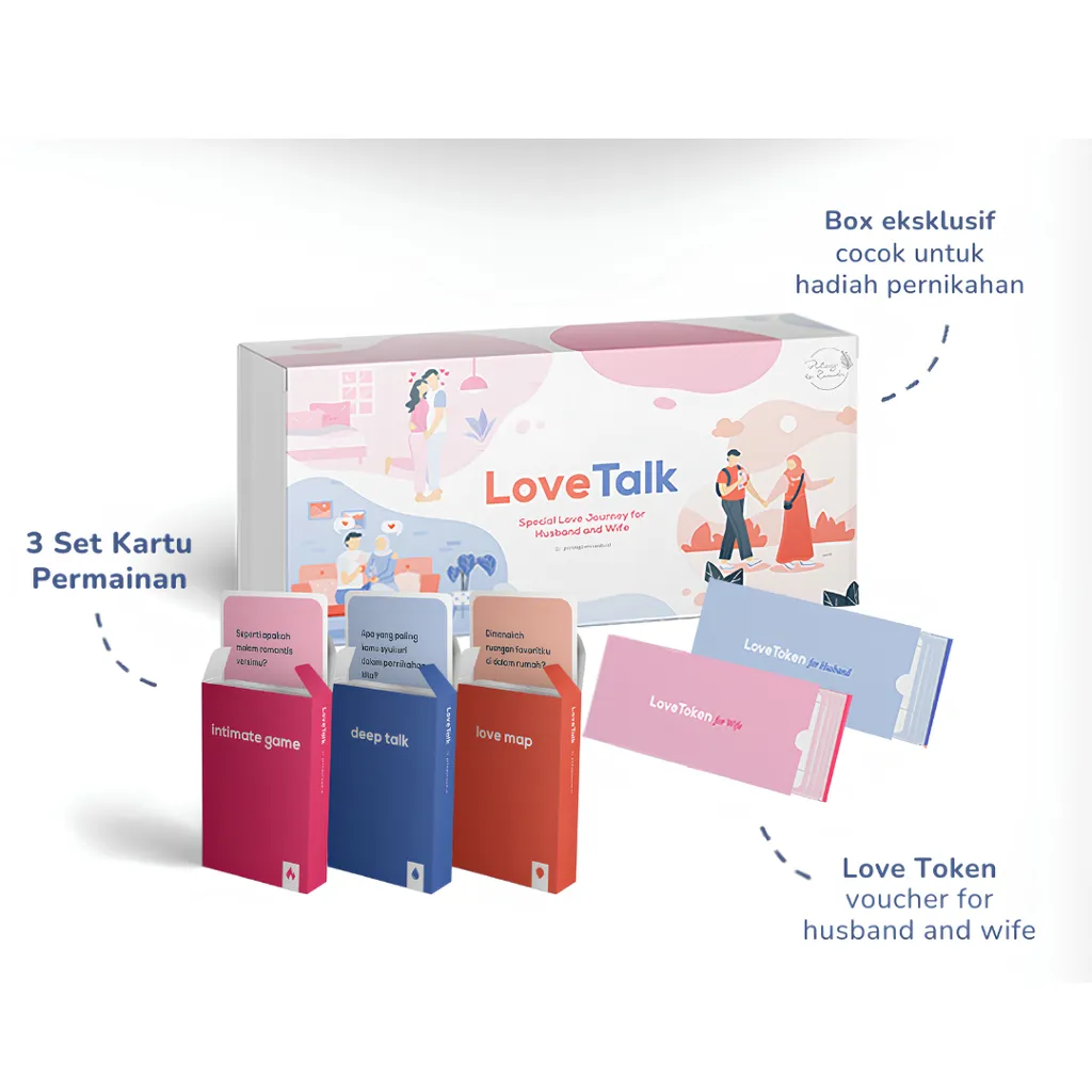 Imej utama kulit buku Love Talk - Couple Card Game Indonesia