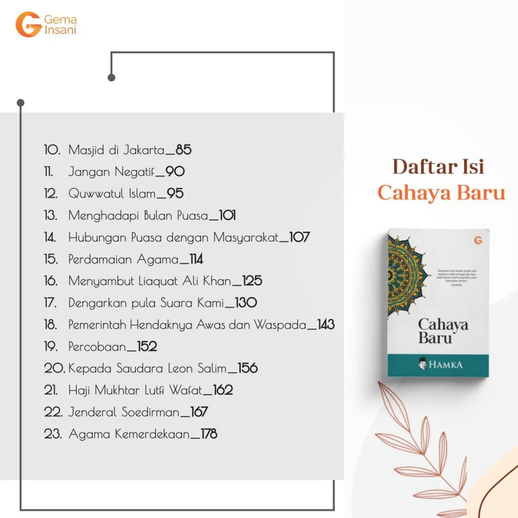 Paparan tambahan 3 untuk buku HAMKA: Cahaya Baru - Buku Indonesia