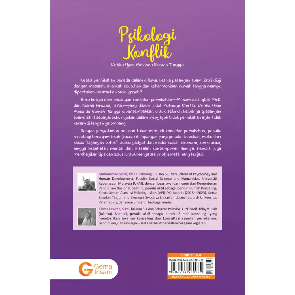 Paparan tambahan 3 untuk buku Psikologi Konflik: Ketika Ujian Rumah Tangga Melanda - Buku Indonesia