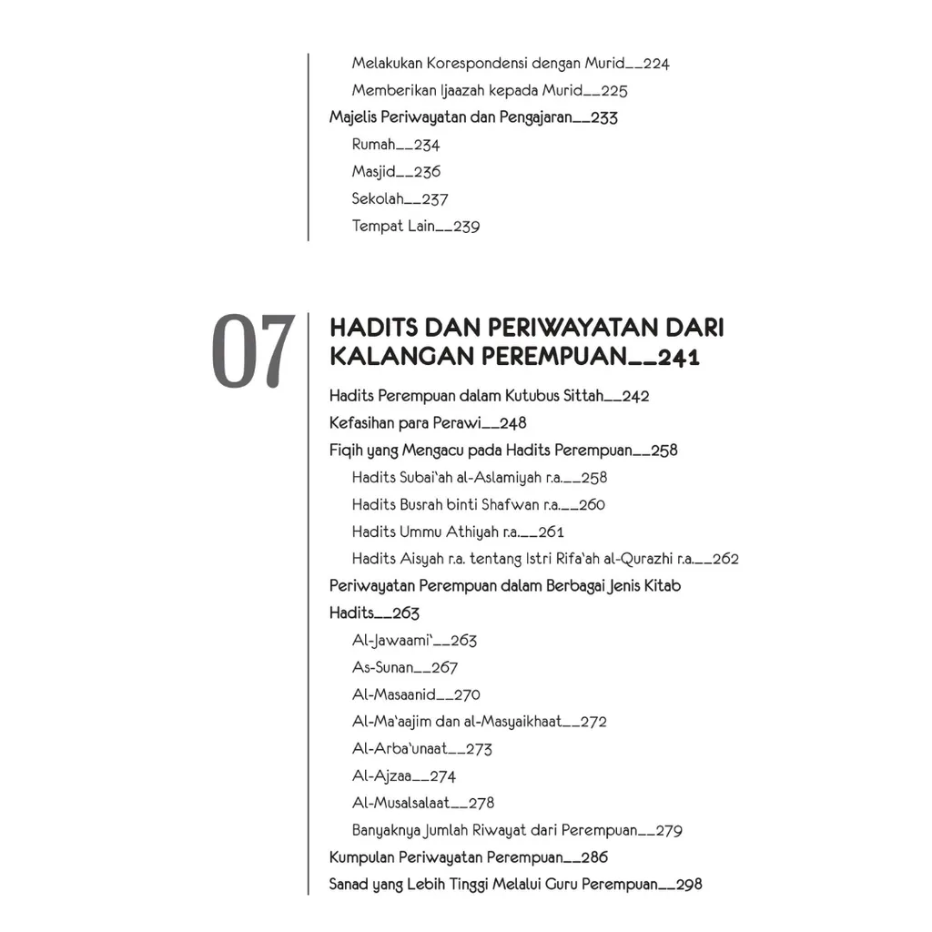 Paparan tambahan 6 untuk buku Al-Muhadditsat: Ulama Perempuan dalam Bidang Hadits - Buku Indonesia