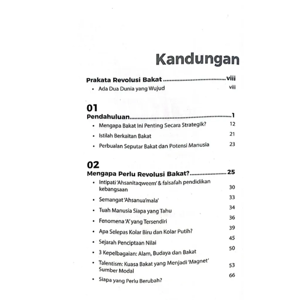 Paparan tambahan 2 untuk buku Revolusi Bakat