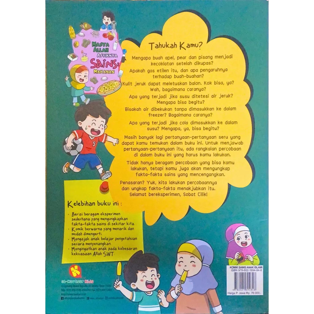 Paparan tambahan 3 untuk buku Masya Allah Asyiknya Sains: Makanan - Buku Indonesia