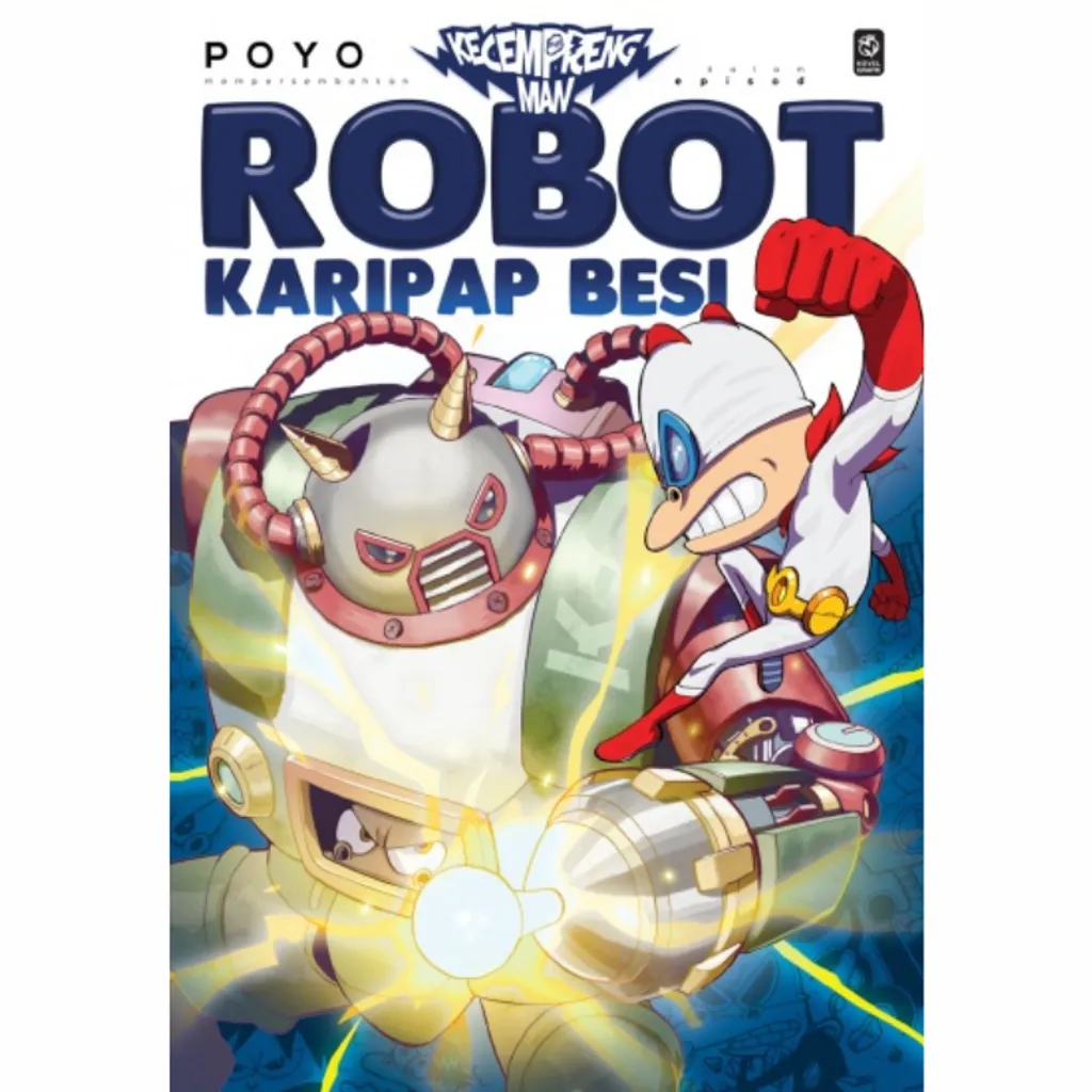 Imej utama kulit buku KecemprengMan #2: Robot Karipap Besi