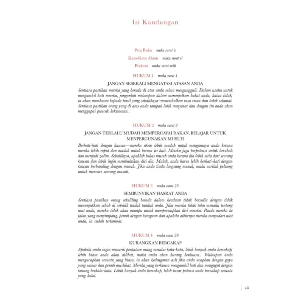 Paparan tambahan 3 untuk buku The 48 Laws Of Power