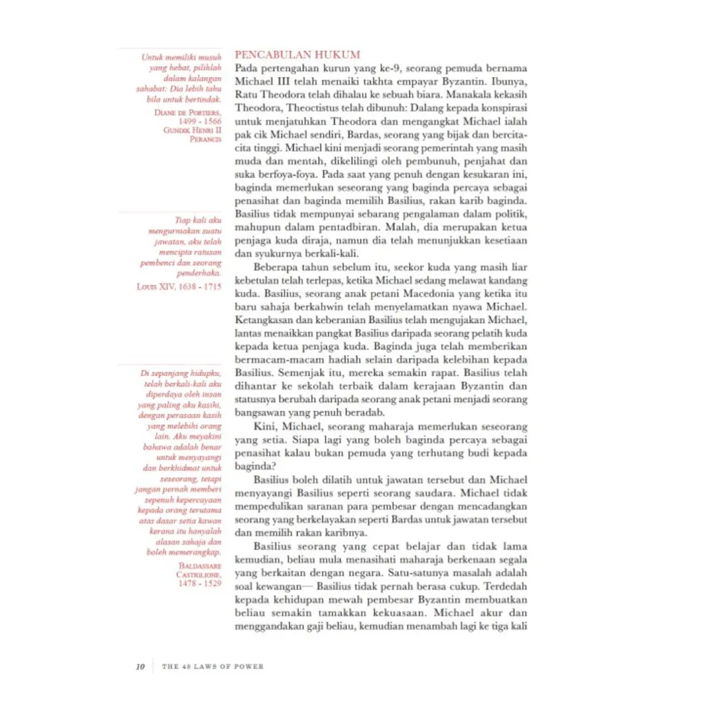 Paparan tambahan 4 untuk buku The 48 Laws Of Power