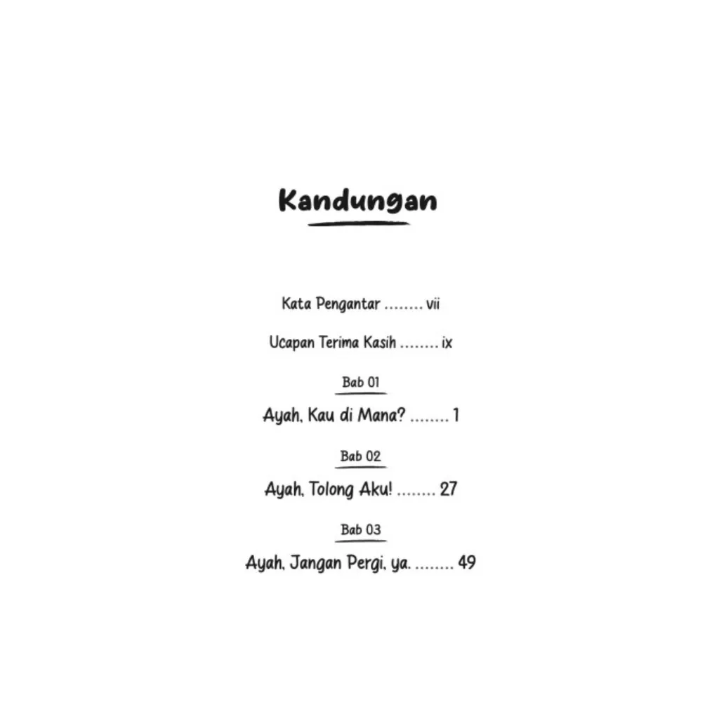 Paparan tambahan 3 untuk buku Ayah, Ini Arahnya ke Mana, ya?