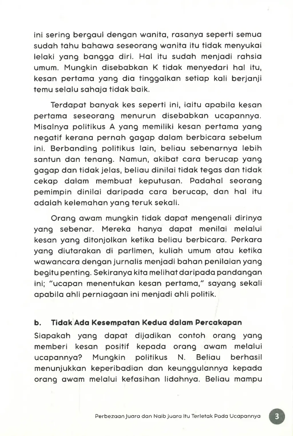 Paparan tambahan 4 untuk buku KBook: Bicara Itu Ada Seninya