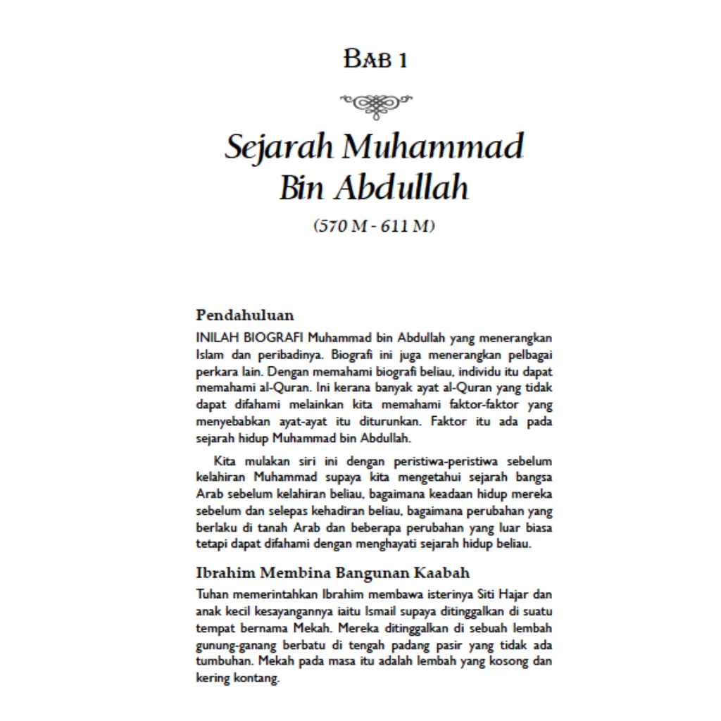Paparan tambahan 4 untuk buku Biografi Muhammad bin Abdullah