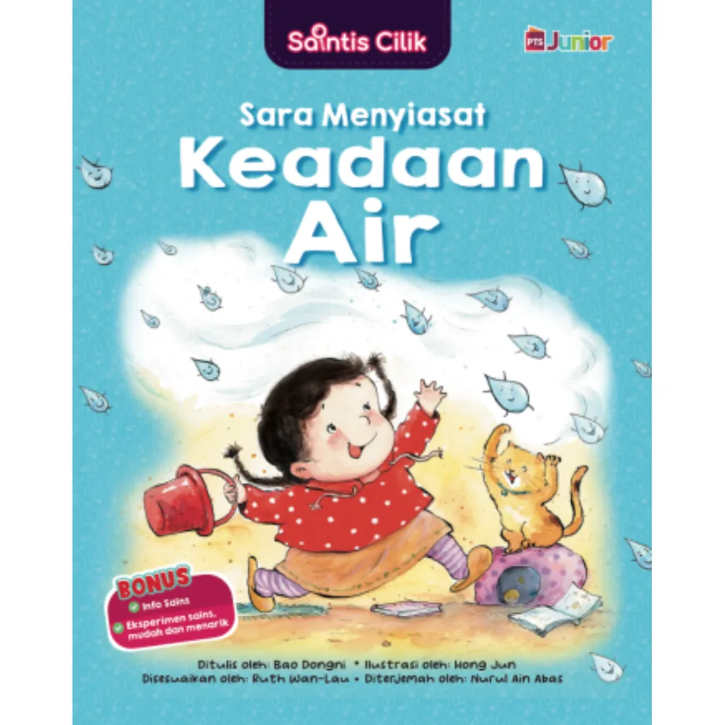 Imej utama kulit buku Saintis Cilik: Sara Menyiasat Keadaan Air