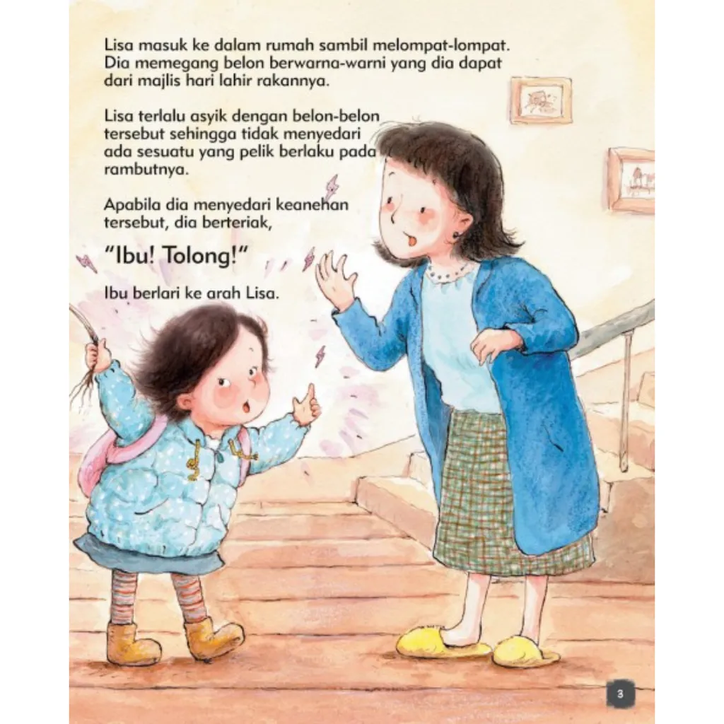 Paparan tambahan 2 untuk buku Saintis Cilik: Lisa Terkena Elektrik Statik