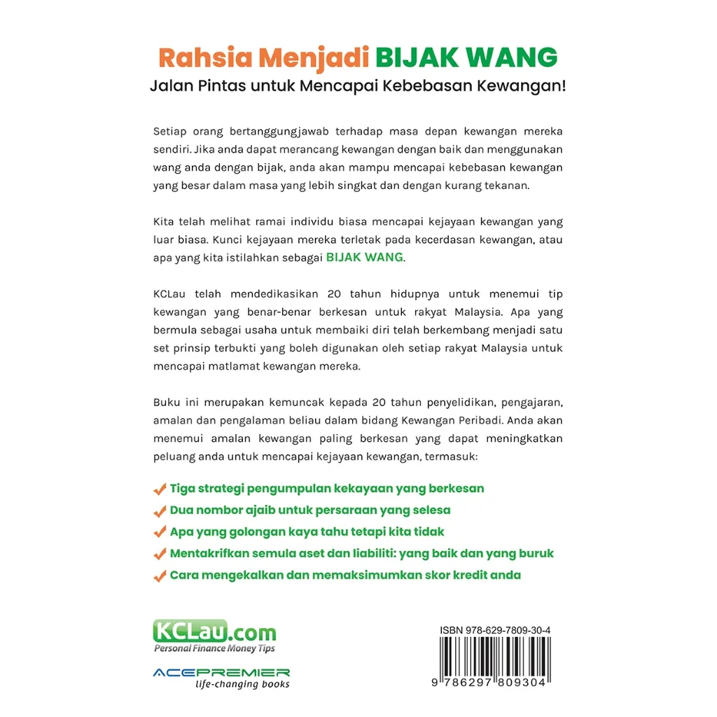 Paparan tambahan 6 untuk buku Bijak Wang : Capai Matlamat Kewangan Anda Lebih Cepat Dengan Kurang