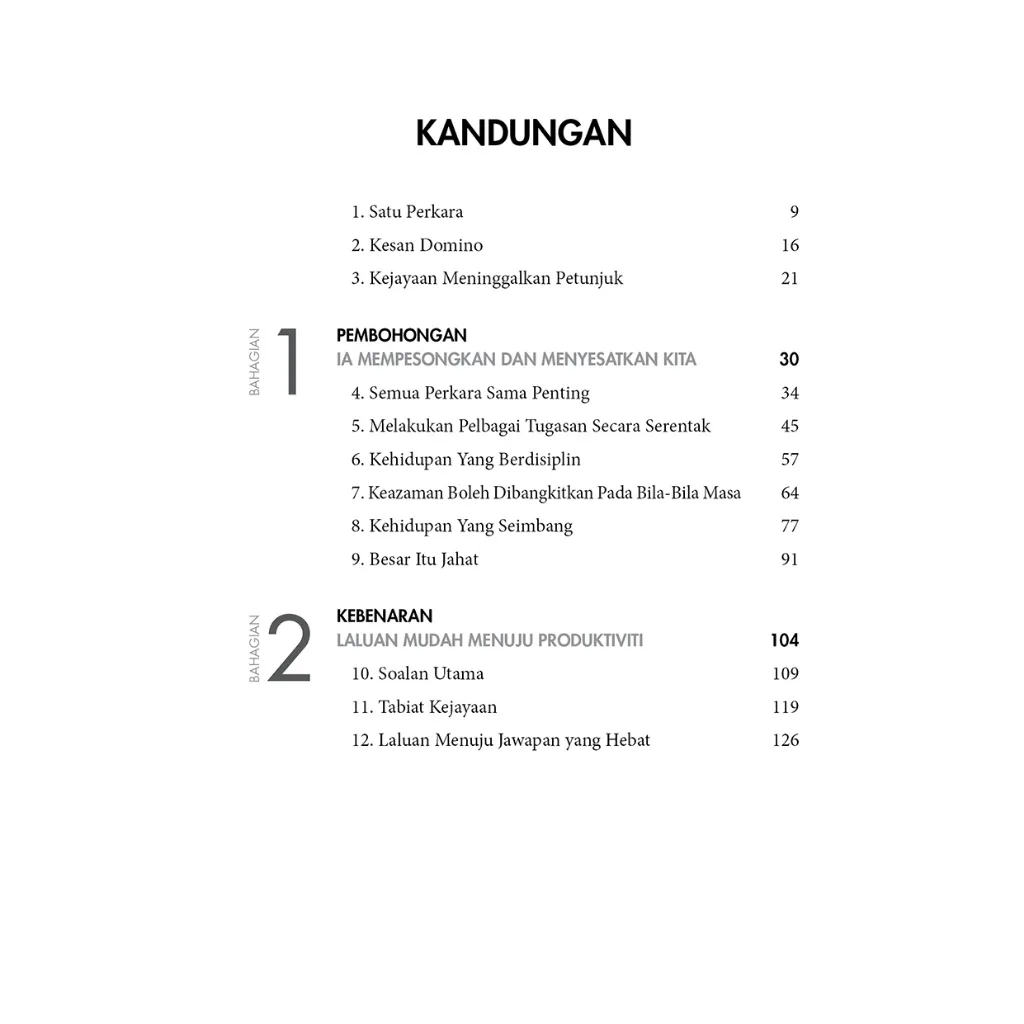 Paparan tambahan 2 untuk buku The One Thing