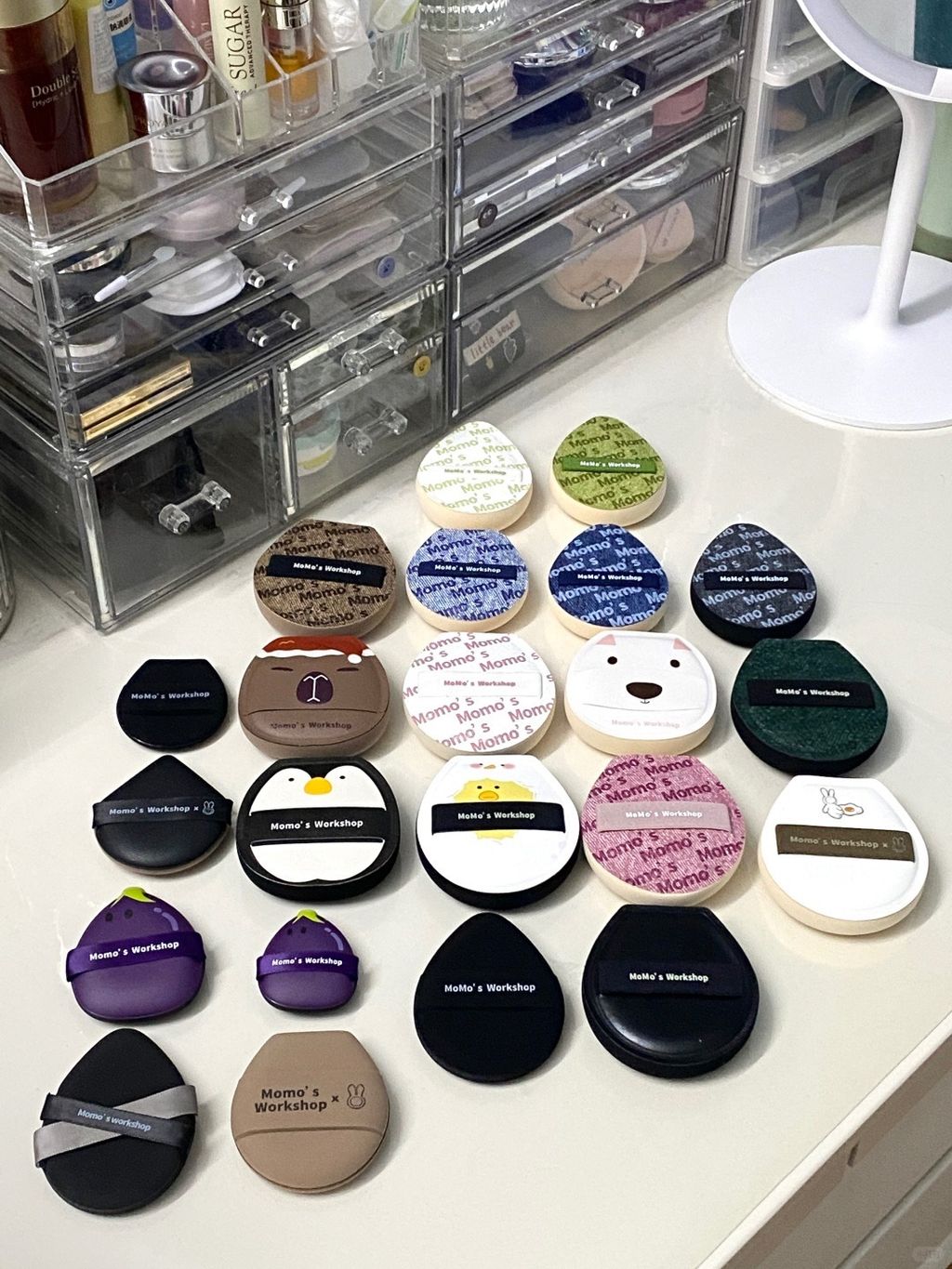 毛门粉扑大测评：棉花糖_泡水大_植绒_mini_1_iiimany_来自小红书网页版