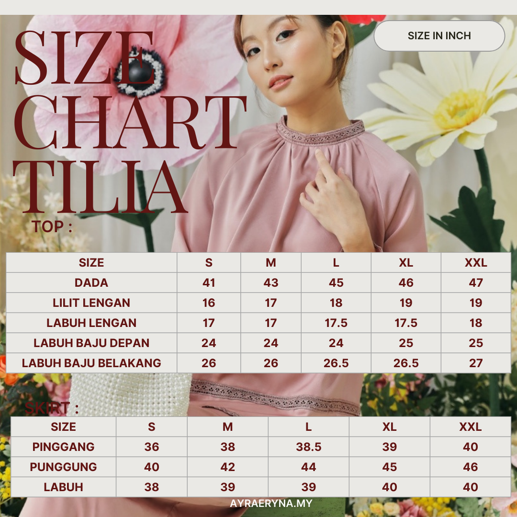 size chart TILIA