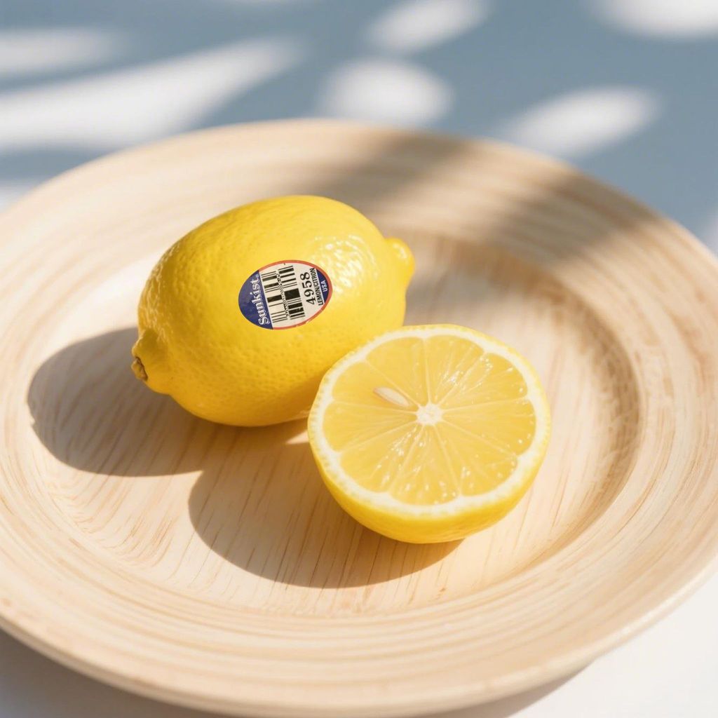 美國黃檸檬切面