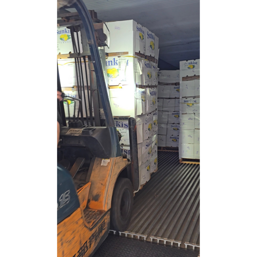 美國進口黃檸檬裝櫃照2