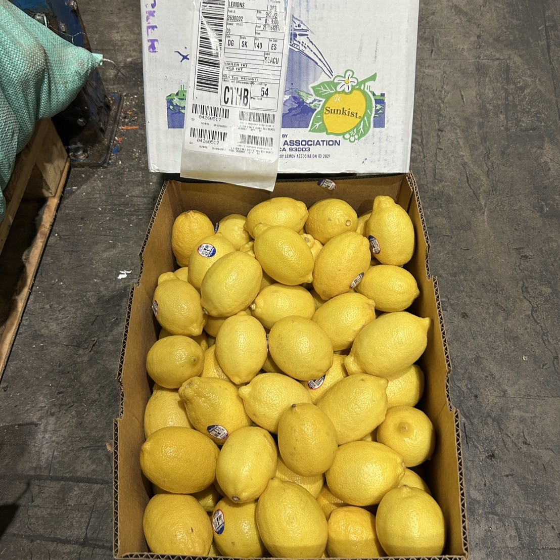 美國黃檸檬原裝箱驗貨