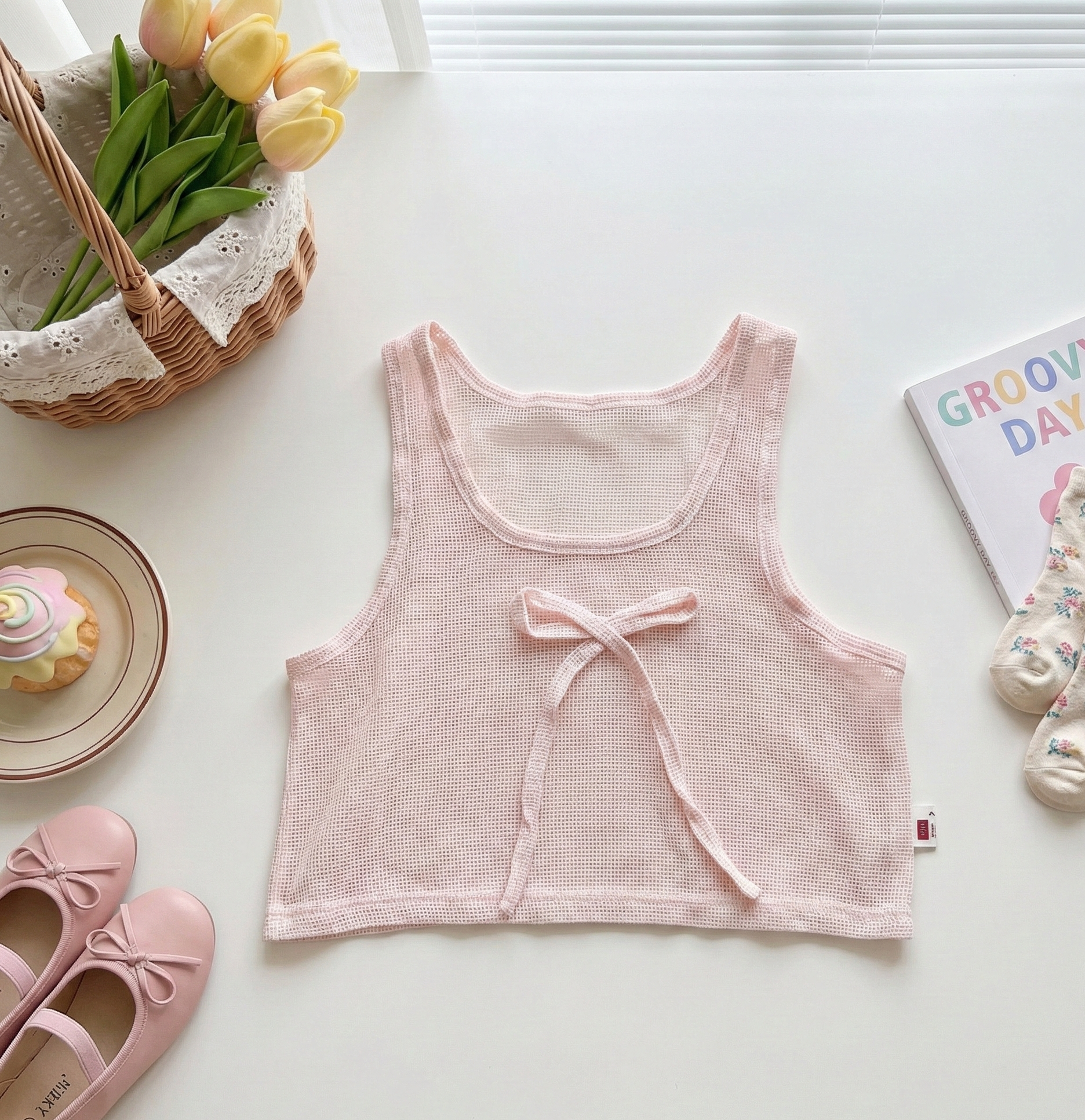 女童荷葉邊兩件式套裝 (6)