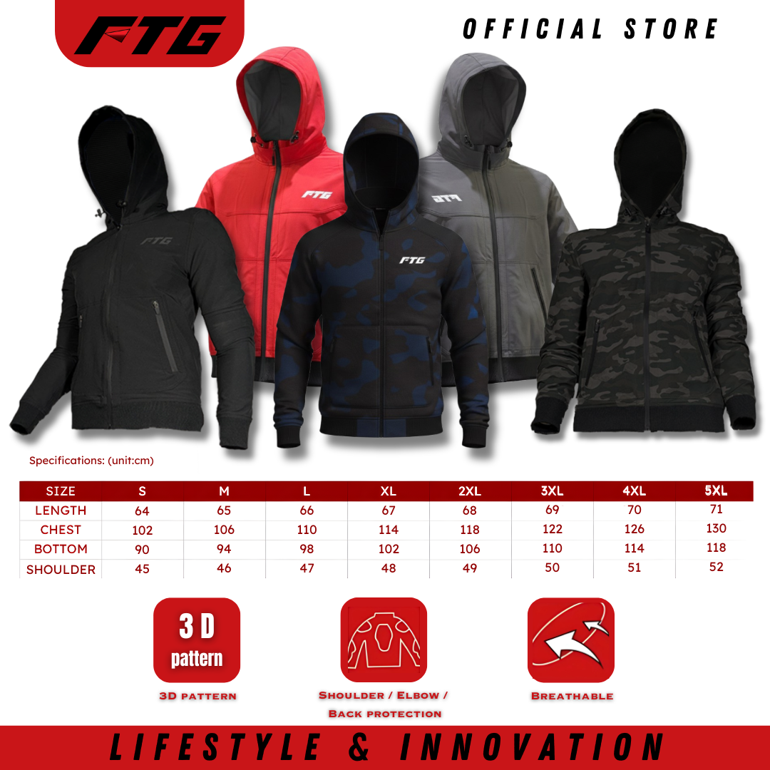 FJK-01HOODIE SIZING CHART