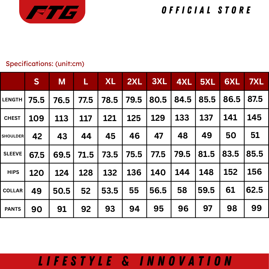 NEW RAINCOAT SIZE CHART-2