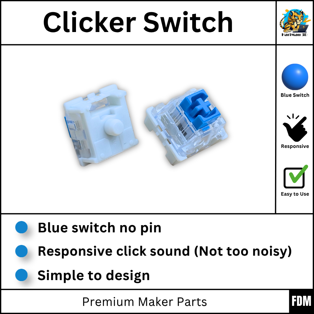 H3D - Clicker Switch No Pin