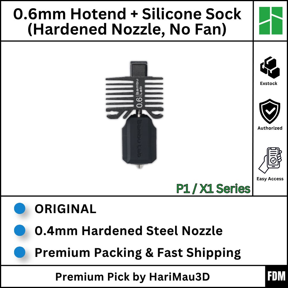 O_0.6_Hotend+Silicone Sock_HS (P1 / X1 Series)