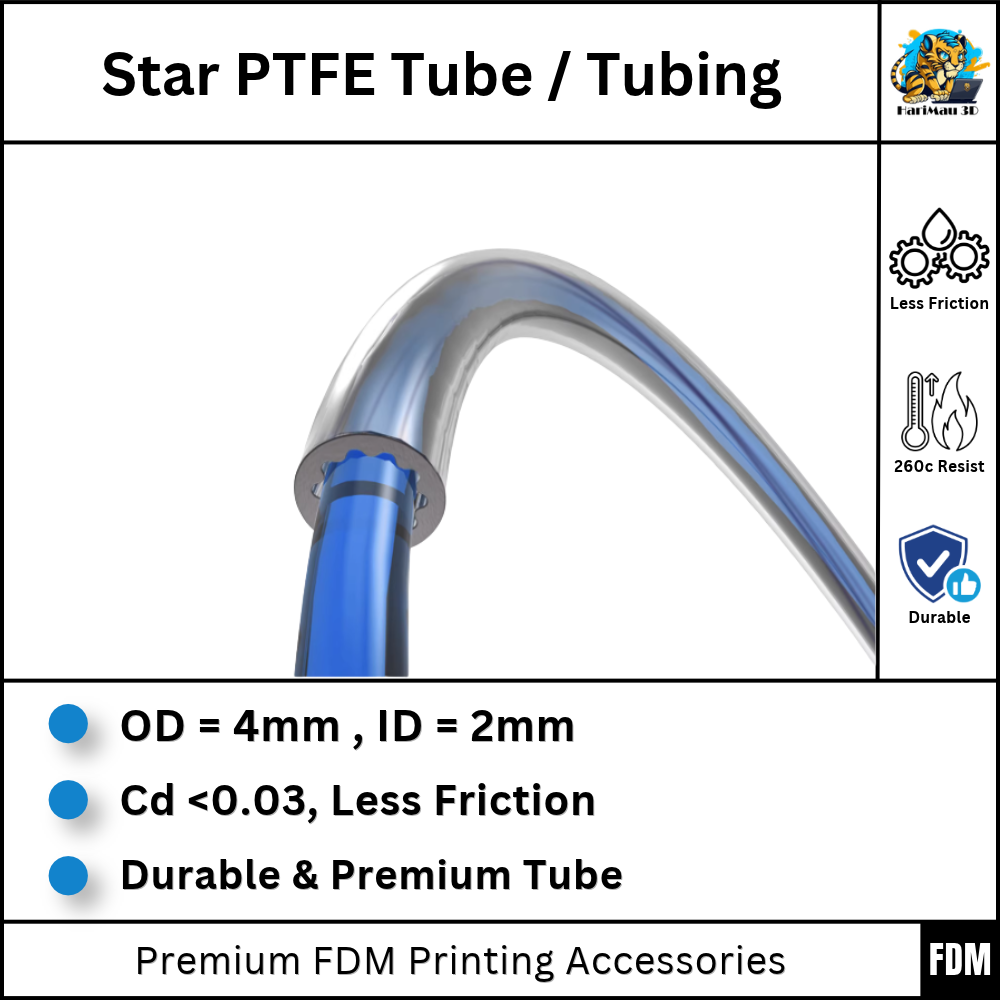 Star PTFE Tube _ Tubing