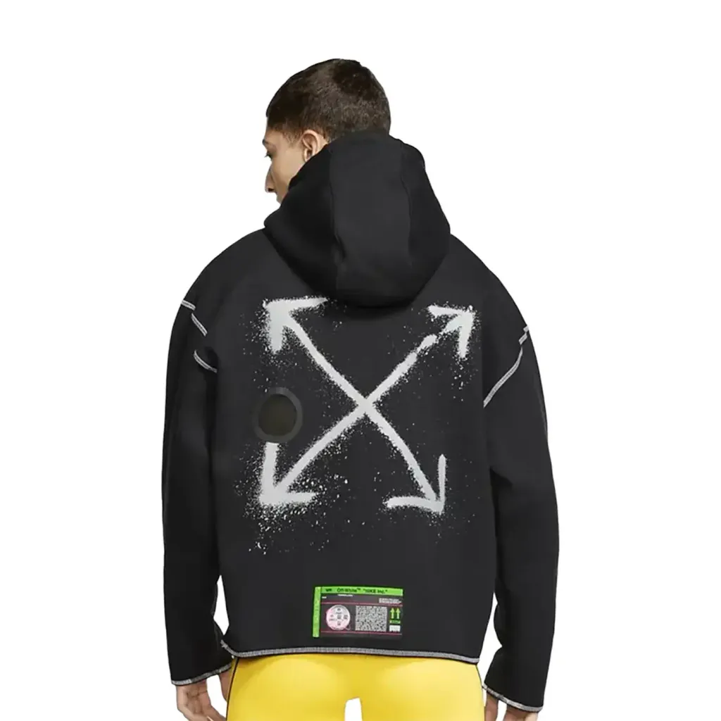 NikexOff-WhiteNRGRUHoodieBlack-BackModel