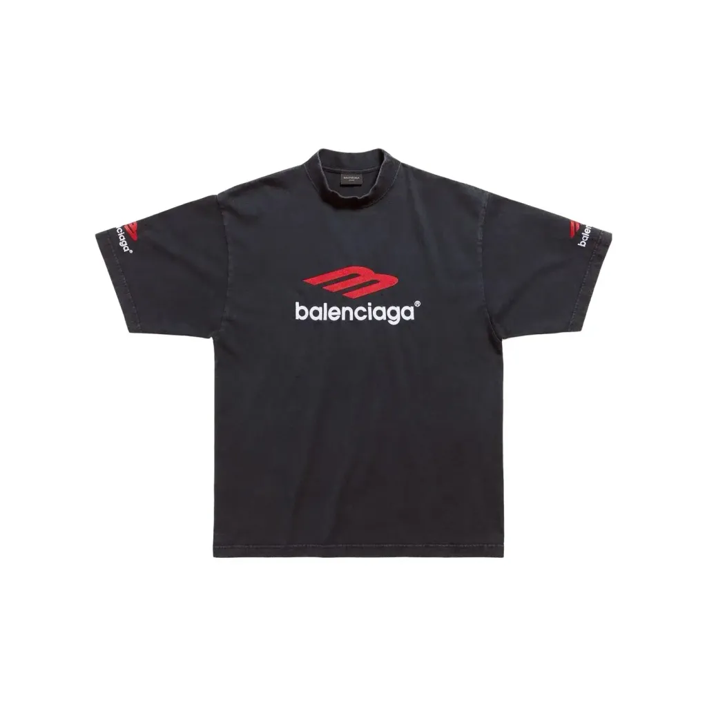 3BSportsIconMediumFitTeeBlackWhiteRed_SS25_-Front