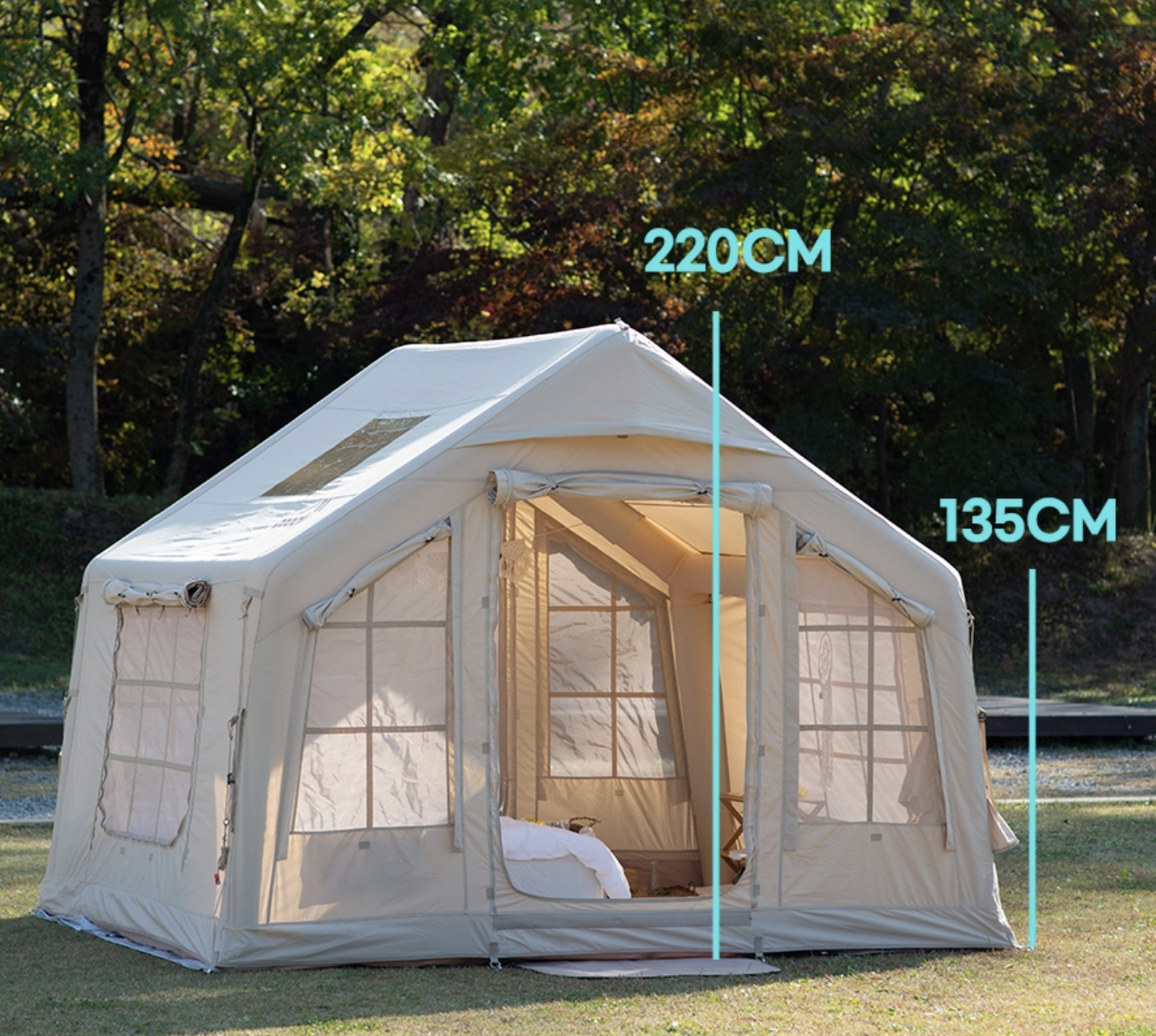 Coody 8.0 Air Tent Dimension