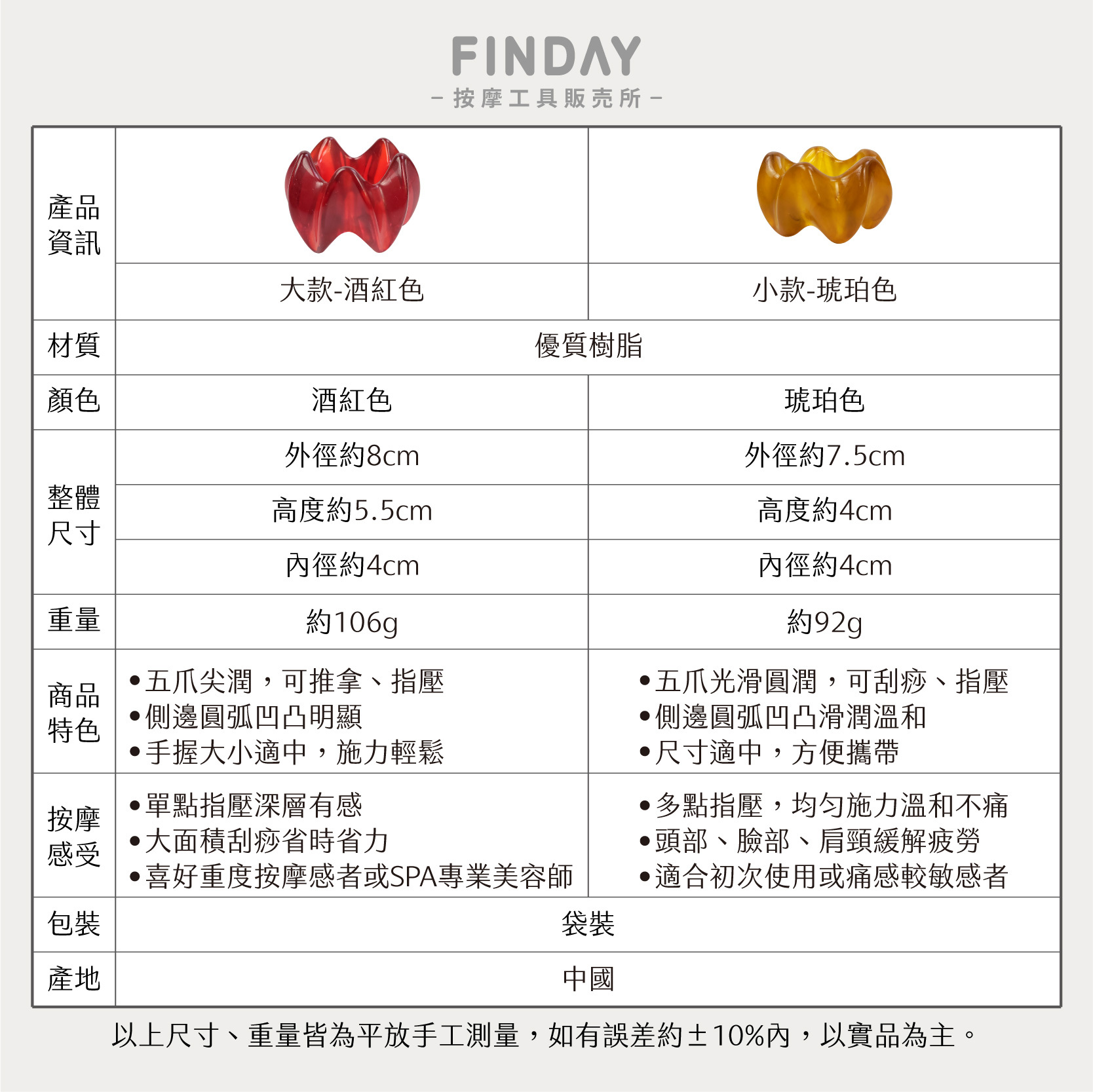 樹脂蓮花形推拿器-08