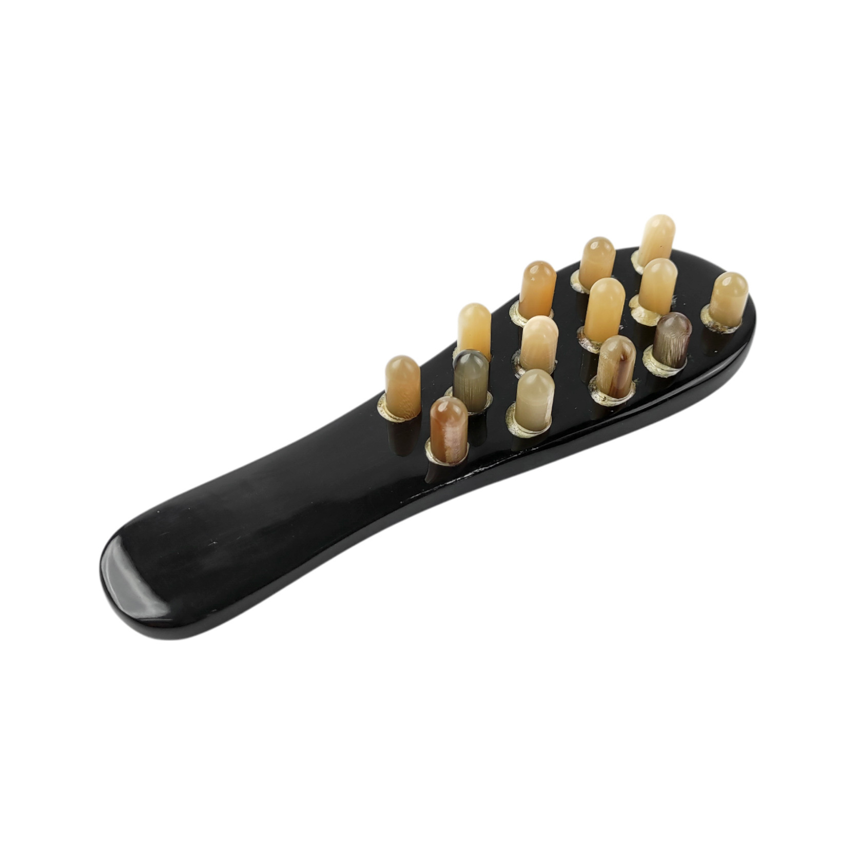 01+TC3_黑14丁黑牛角刮痧梳 TC3-09