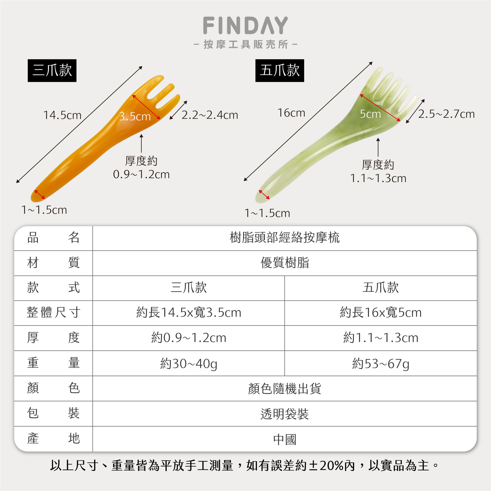 樹脂蜜蠟頭部按摩爪-08